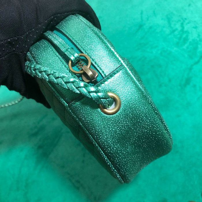 Gucci Laminated Leather Mini Bag Green 534951