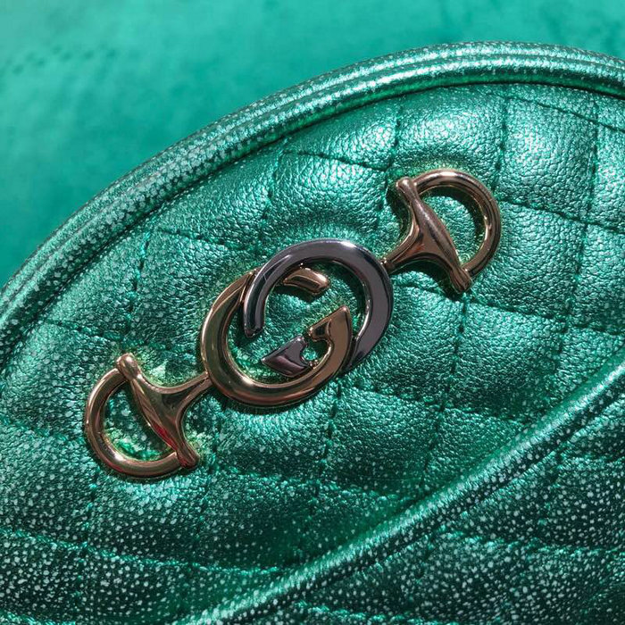 Gucci Laminated Leather Mini Bag Green 534951
