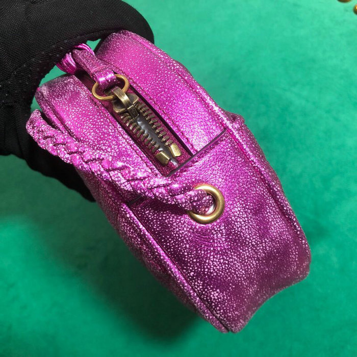 Gucci Laminated Leather Mini Bag Purple 534951
