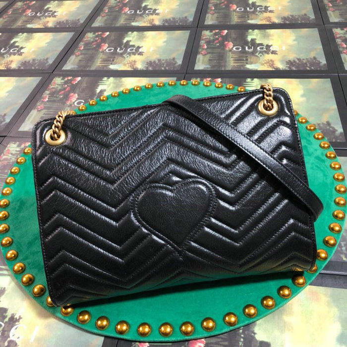 Gucci Leather Tote Black 524592