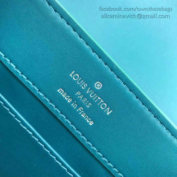 Louis Vuitton Calfskin Capucines Mini Bleu canard N94227