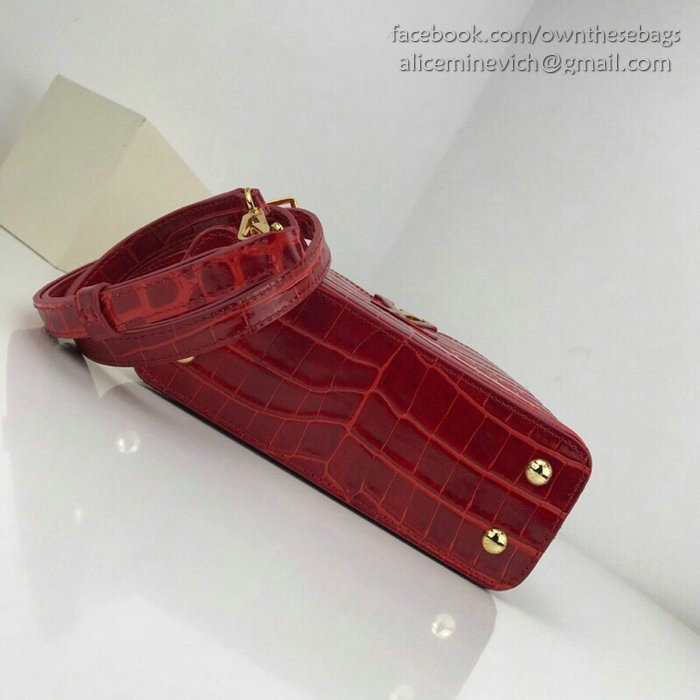 Louis Vuitton Calfskin Capucines Mini Red N94227