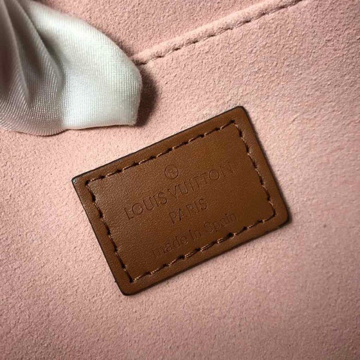 Louis Vuitton Calfskin Shoulder Bag Brown M44391