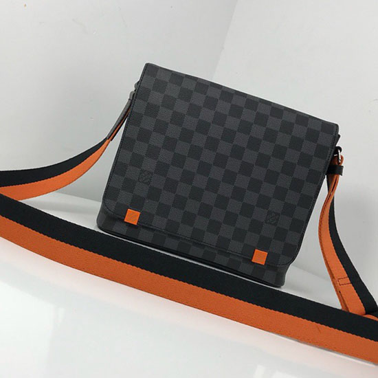 Louis Vuitton N41028 District Pm Messenger Bag Damier Graphite Canvasi Phone7 | Confederated ...