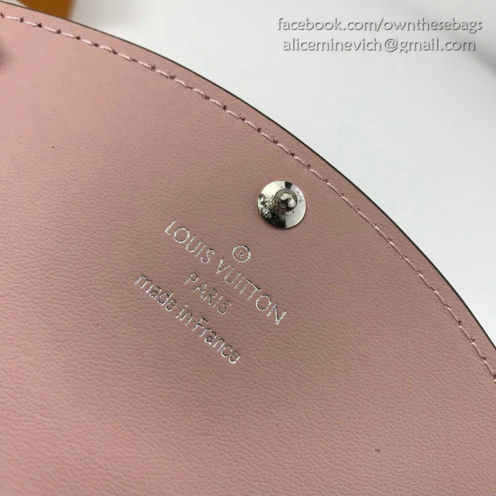 Louis Vuitton Mahina Leather Anae Coin Purse Pink M64052