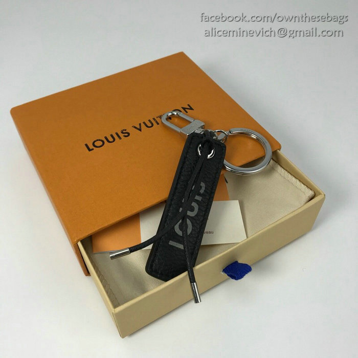 Tab Louis Vuitton Bag Charm and Key Holder Black M64173