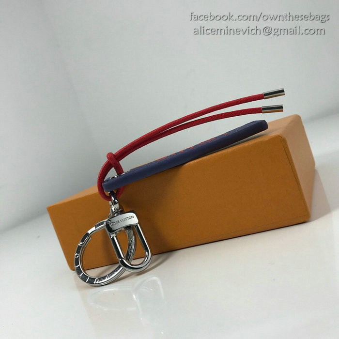 Tab Louis Vuitton Bag Charm and Key Holder Blue M64173
