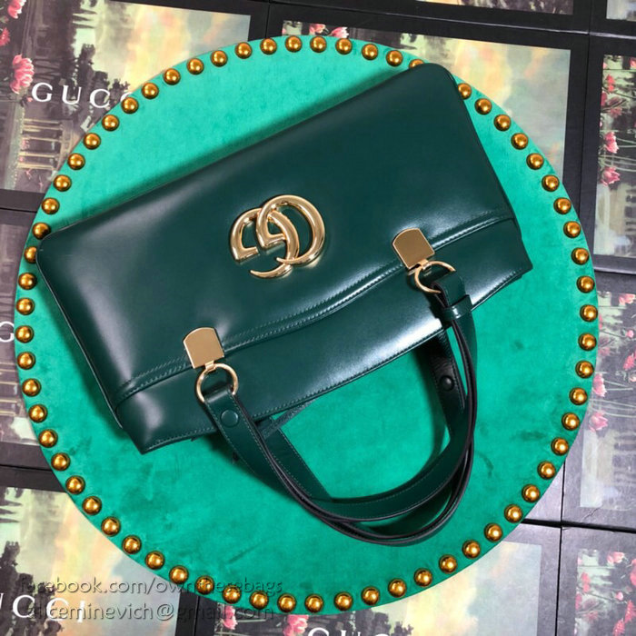 Gucci Arli Large Top Handle Bag Green 550130