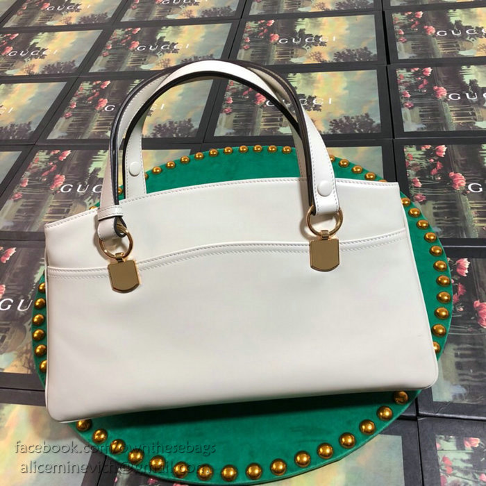 Gucci Arli Large Top Handle Bag White 550130