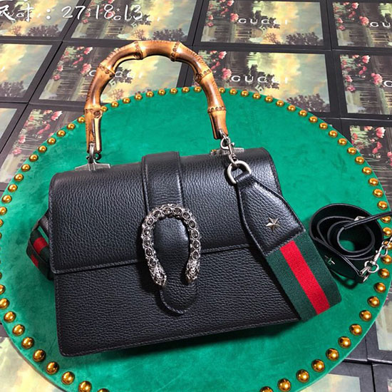 Gucci Dionysus Medium Top Handle Bag Black 448075