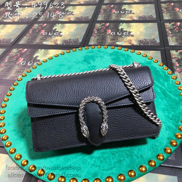 Gucci Dionysus Small Shoulder Bag Black 499623