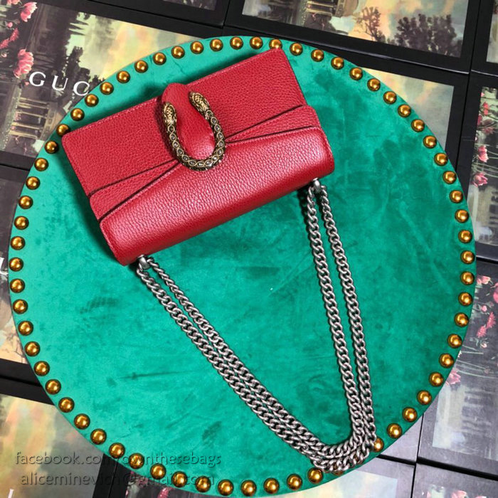 Gucci Dionysus Small Shoulder Bag Red 499623