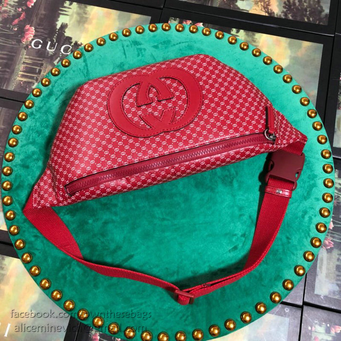 Gucci Gucci-Dapper Dan Belt Bag Red 536416