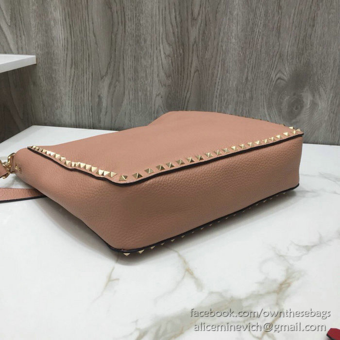Valentino Soft Calfskin Hobo Bag Pink V50031
