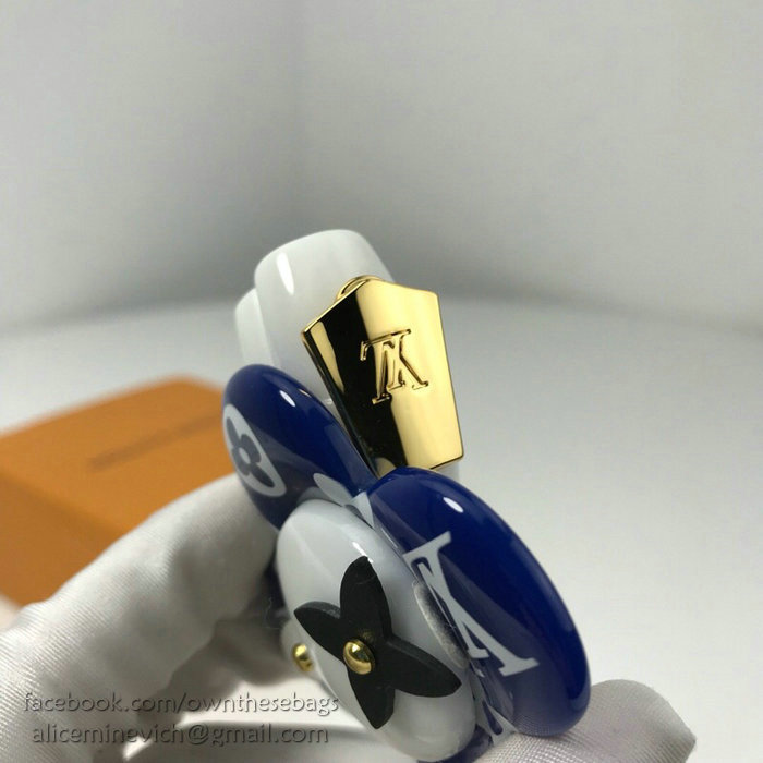 Louis Vuitton Bag Charm and Key Holder Blue M67358