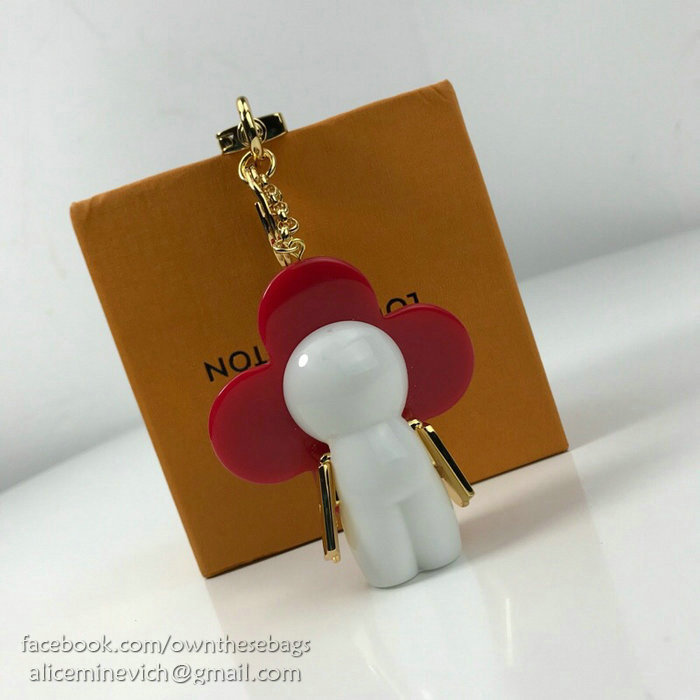 Louis Vuitton Bag Charm and Key Holder Red M67358