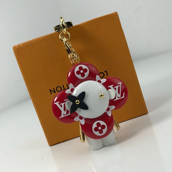 Louis Vuitton Bag Charm and Key Holder Red M67358