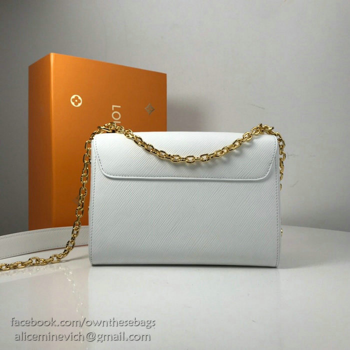 Louis Vuitton Epi Leather Twist MM White M52890