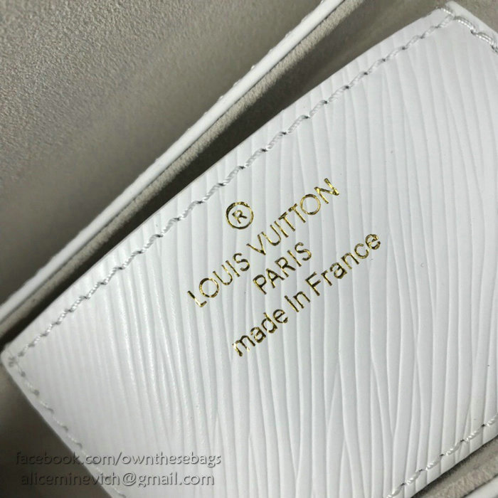 Louis Vuitton Epi Leather Twist MM White M52890