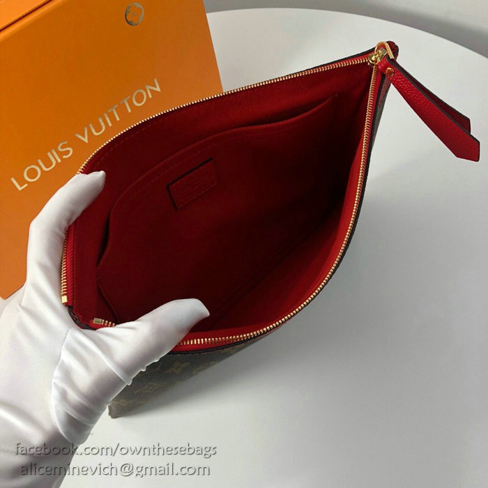 Louis Vuitton Monogram Canvas Daily Pouch Red M62048