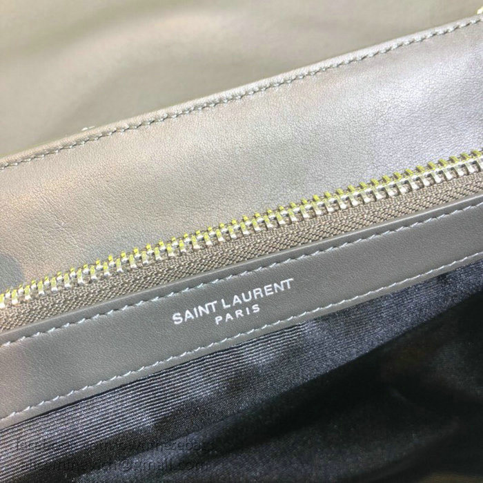 Saint Laurent Medium LOULOU Chain Bag Dark Grey 459749