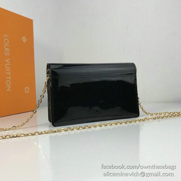 Louis Vuitton Cherrywood Chain Wallet Noir M63306