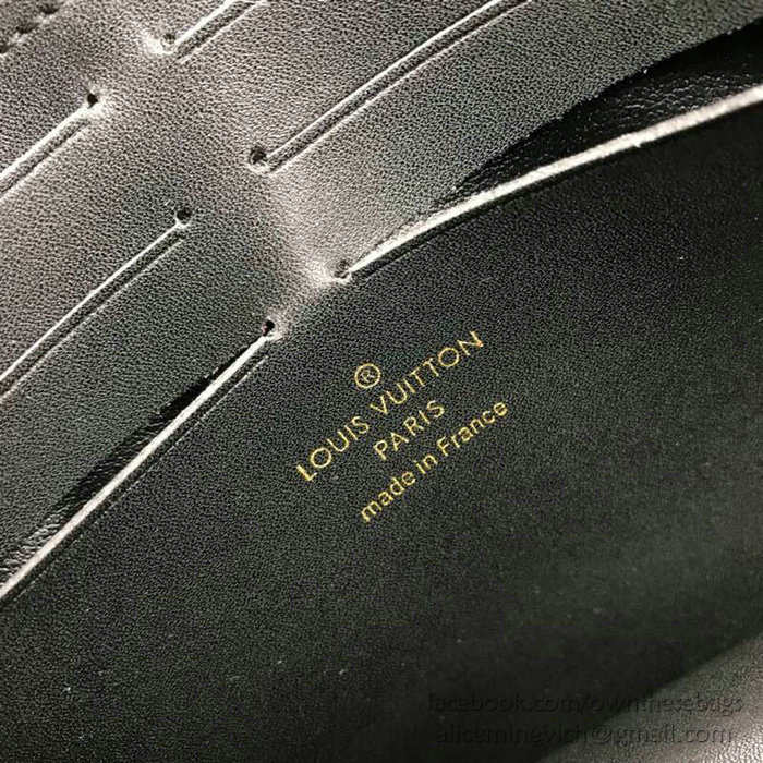 Louis Vuitton Cherrywood Chain Wallet Noir M63306