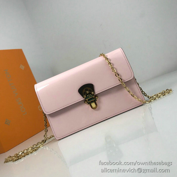 Louis Vuitton Cherrywood Chain Wallet Pink M63306