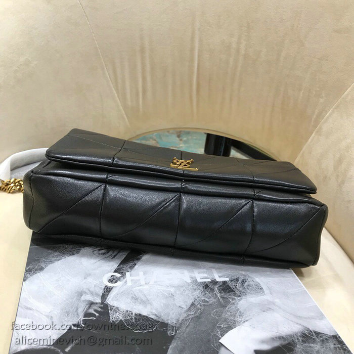 Saint Laurent Lambskin Jamie Medium Bag Black 515821