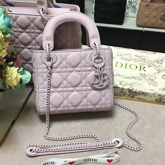 Mini Lady Dior Ultra-Matte Bag Purple D91702