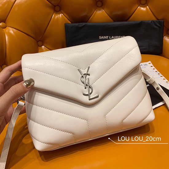 Saint Laurent Loulou Toy Bag White 467072