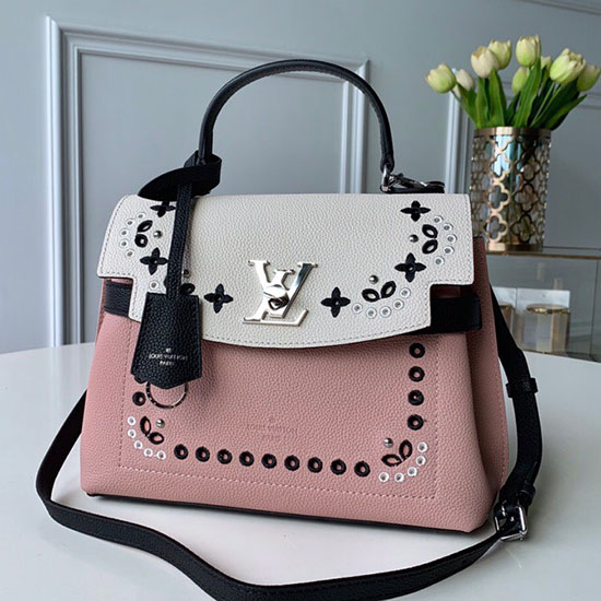 Louis Vuitton Soft Calfskin Lockme Ever BB Pink M53952