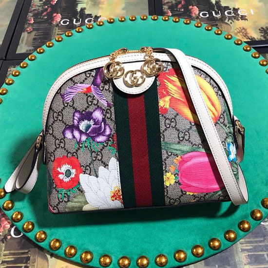 Gucci Ophidia GG Flora Small Shoulder Bag 499621