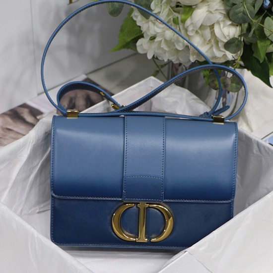 Dior 30 Montaigne Calfskin Bag Blue M90301