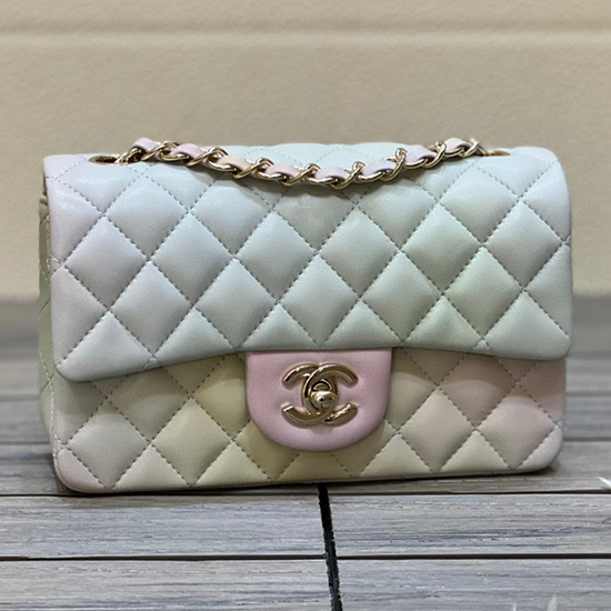 Classic Chanel Lambskin Small Flap Bag Pink CF1116