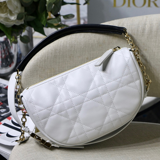 Small Dior Vibe Hobo Bag White DM8022