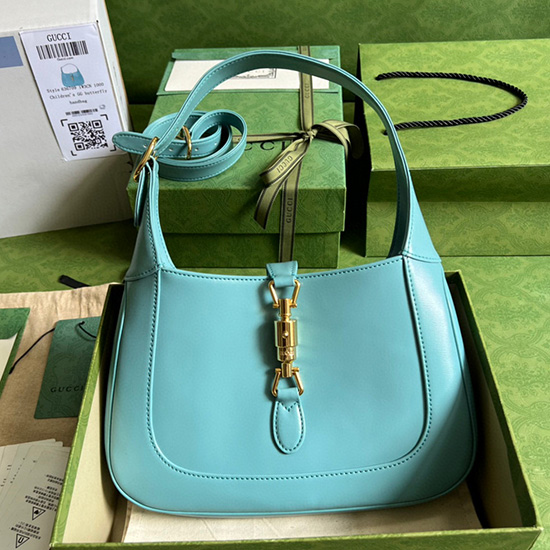 Gucci Jackie 1961 Small Hobo Bag Blue 636709