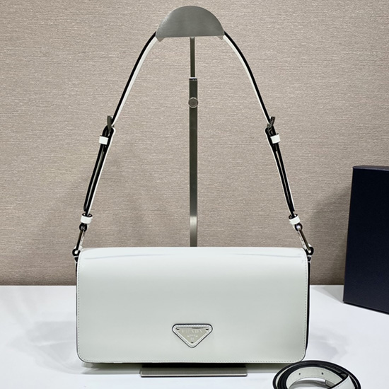 Prada Brushed leather Prada Femme bag White 1BD323