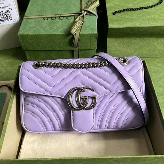Gucci GG Marmont small shoulder bag Lilac 443497