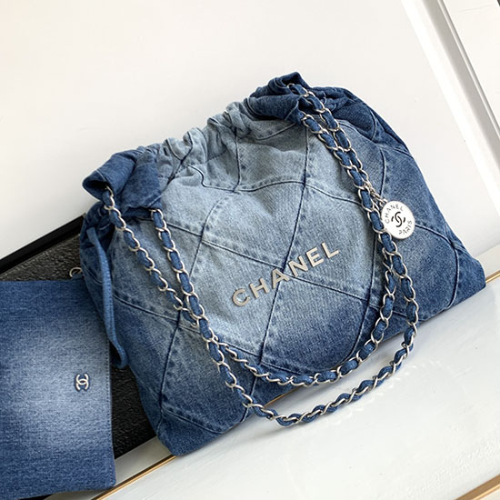 Chanel Denim 22 Handbag AS3261