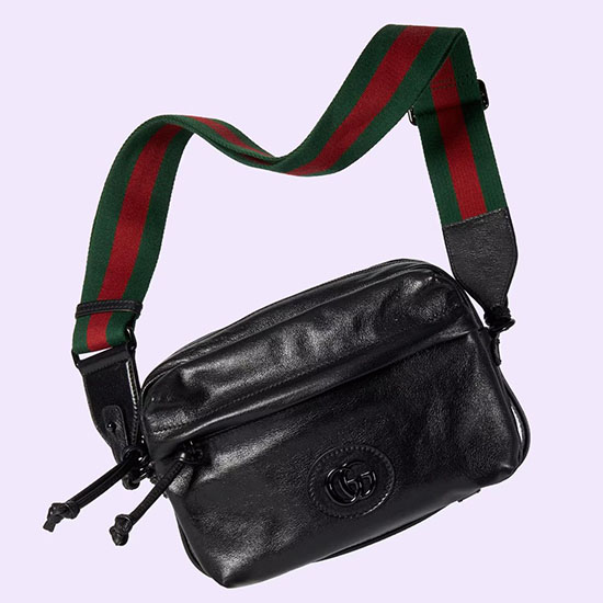 Gucci Shoulder bag with tonal Double G Black 725696