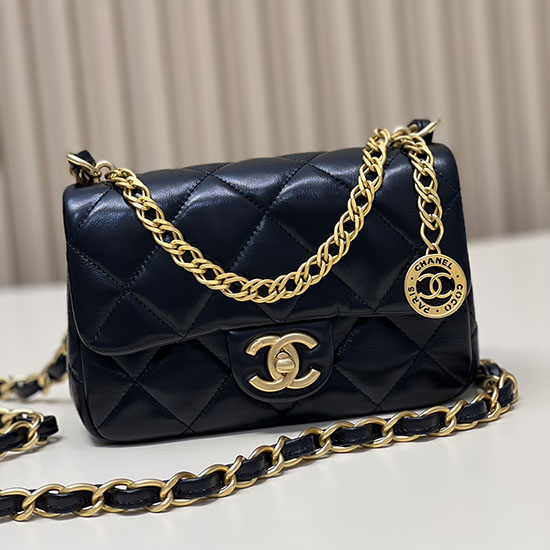 Small Chanel Flap Bag Black AS4012