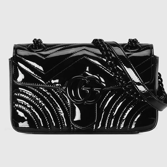 Gucci GG Marmont Mini Shoulder Bag Black 446744