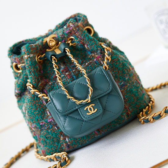 Chanel Small Backpack Green AS3947