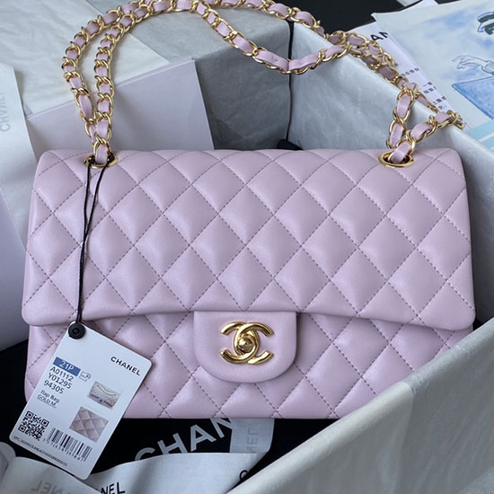 Medium Classic Flap Handbag Pink A01112