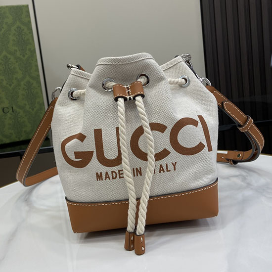 Gucci Mini Shoulder Bagwith Gucci Print Brown 777166