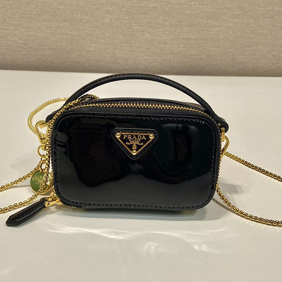 Prada Patent leather mini-pouch Black 1NR025