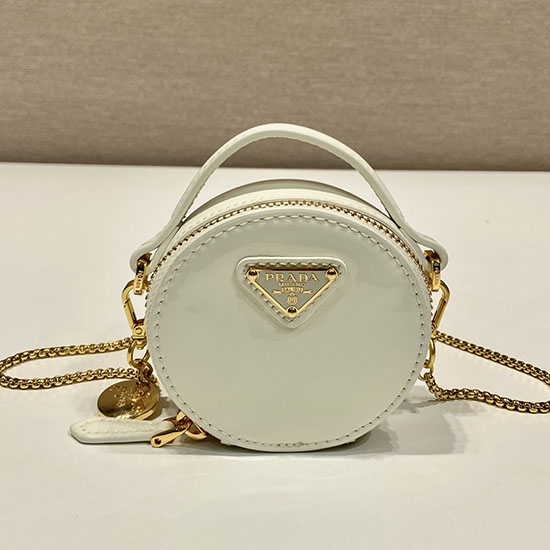Prada Patent leather mini-pouch White 1NR023