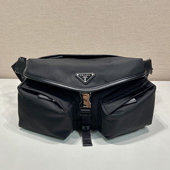 Prada Re-Nylon and leather Shoulder Bag 2VH175