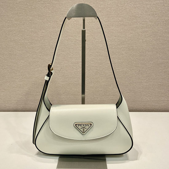 Prada Small leather shoulder bag White 1BD358